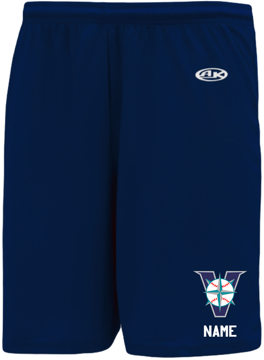 Victoria Mariners Baseball Club Unisex and Youth Pocketed Athletic Shorts