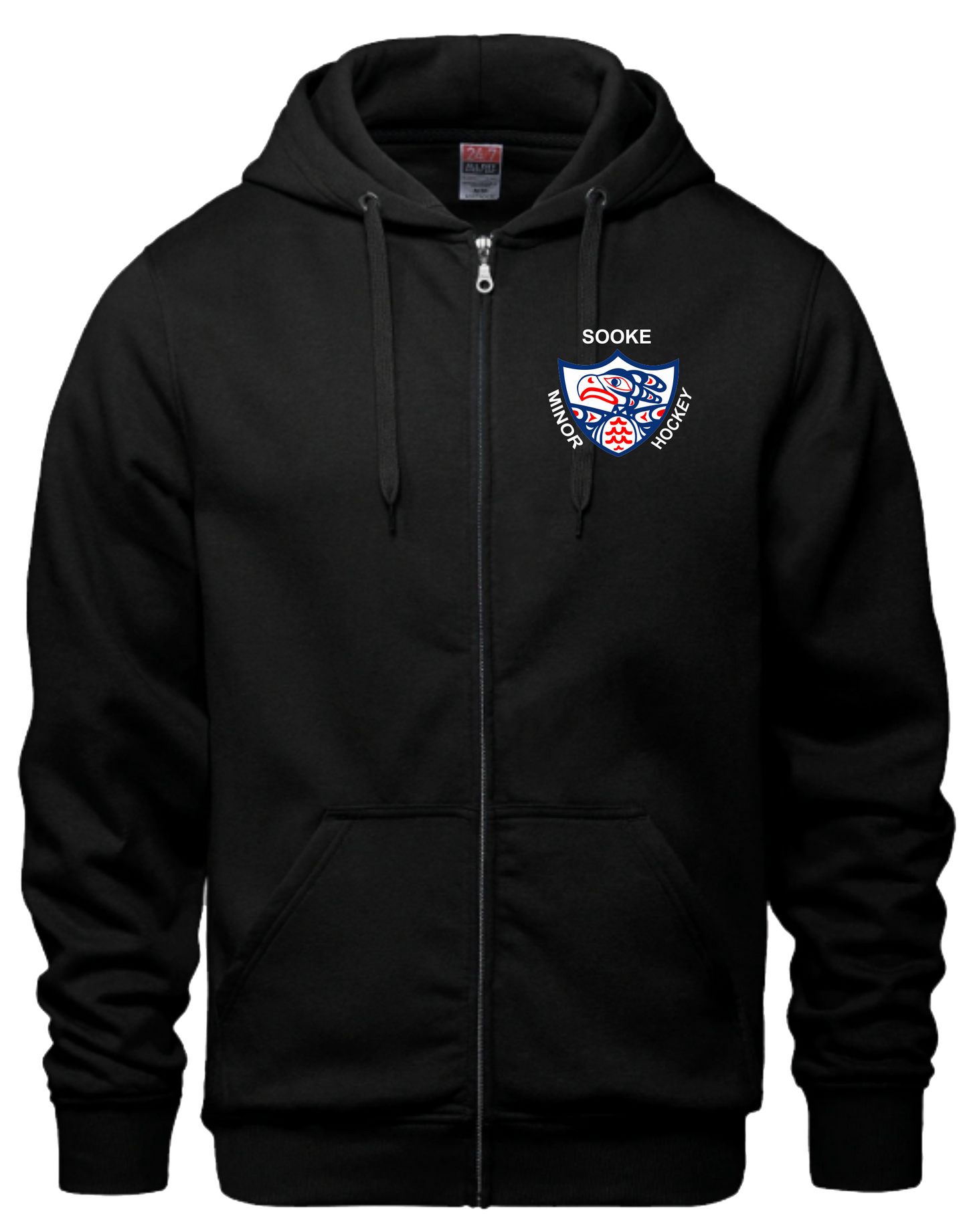 Sooke District Minor Hockey Association Unisex and Youth Full Zip Cotton Hoodies