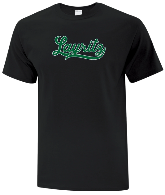 Layritz Little League Unisex and Youth Cotton Black Tshirt