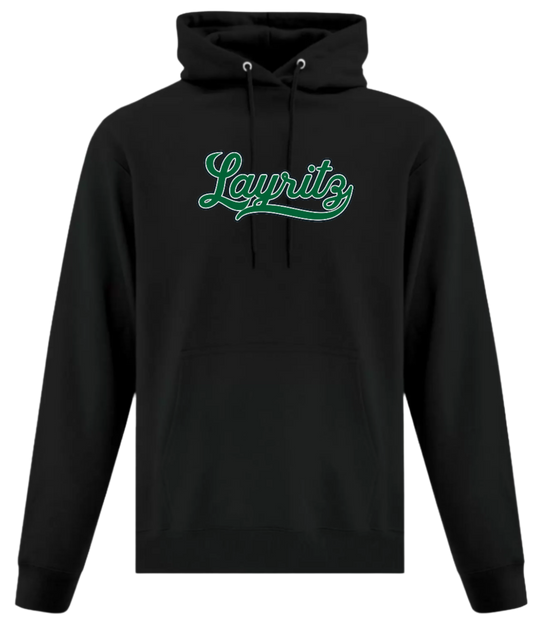 Layritz Little League Unisex and Youth Pullover Cotton/Polyester Black Hoodie