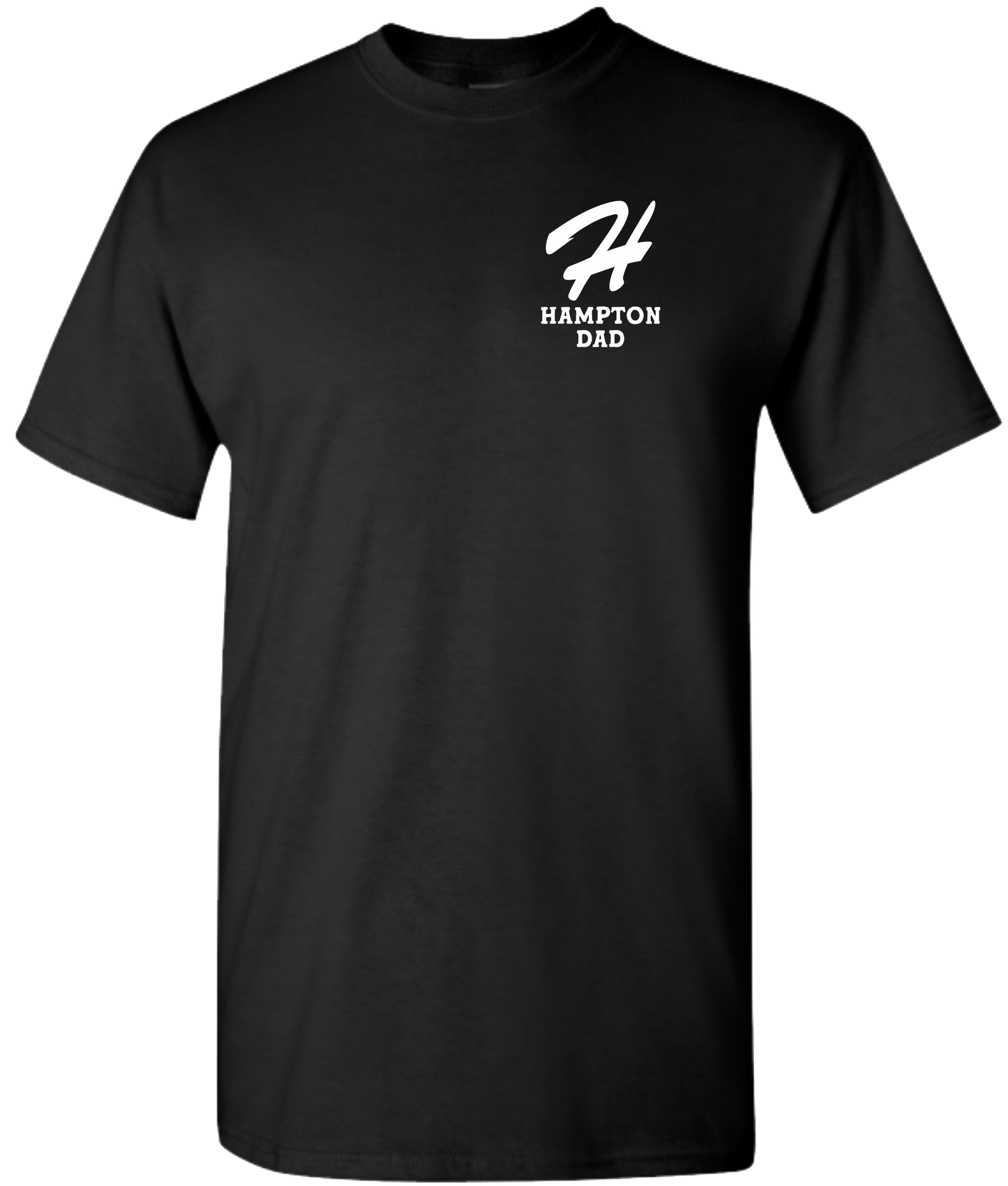 Hampton Little League Unisex Black Cotton Hampton DAD Tshirts