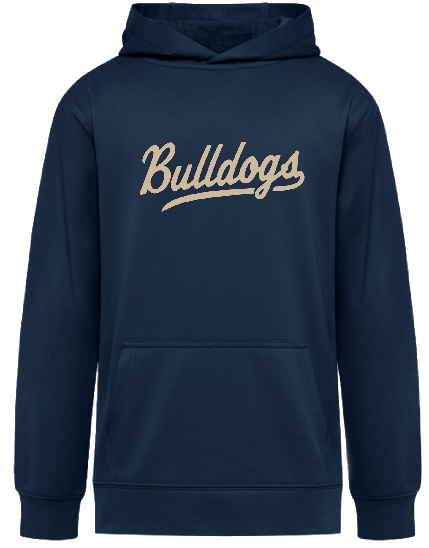 Victoria Bulldogs Baseball Unisex and Youth Cotton Navy Pullover Hoodie
