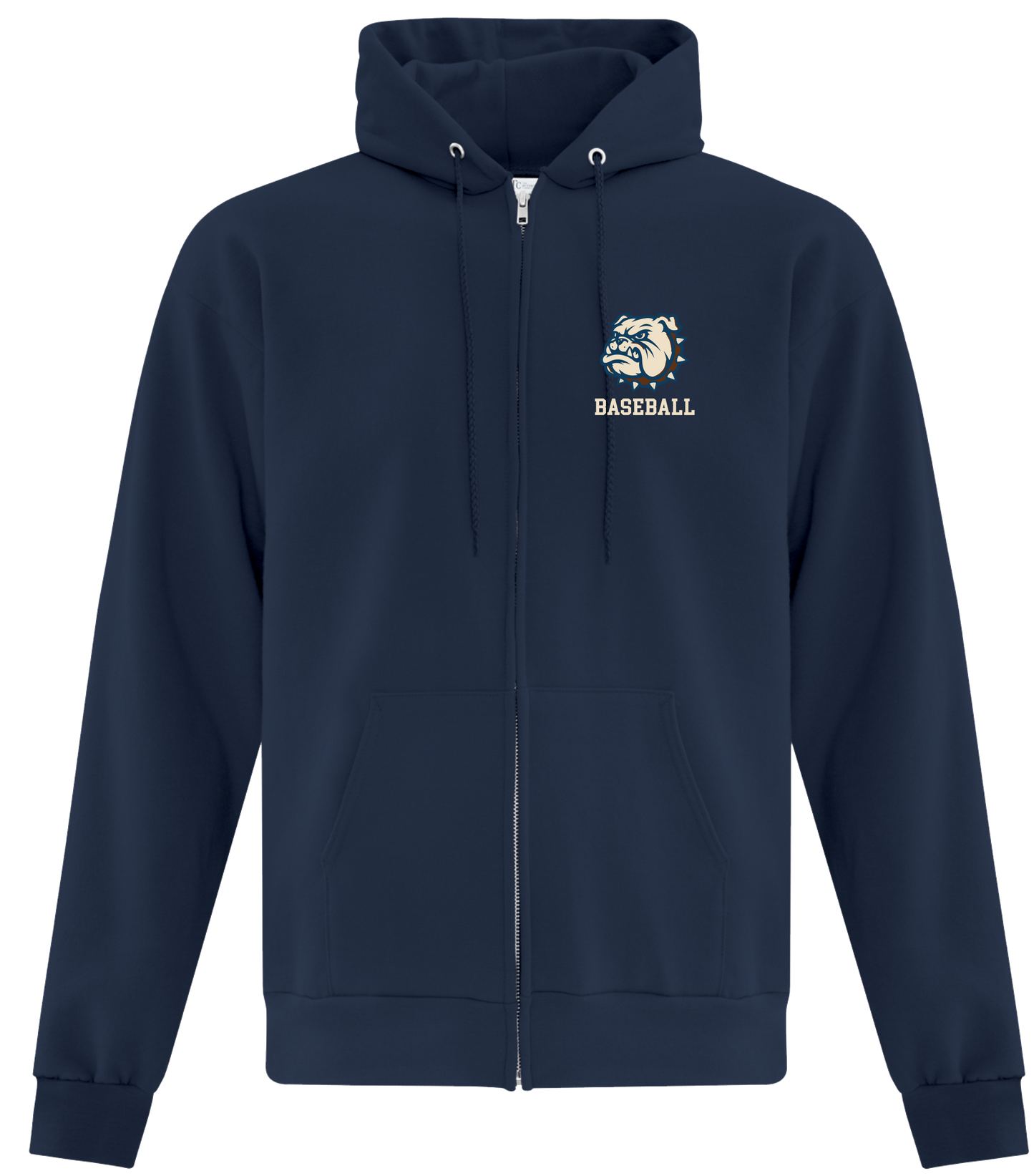 Victoria Bulldogs Baseball Club Unisex and Youth Full Zip Cotton/Polyester Hoodie