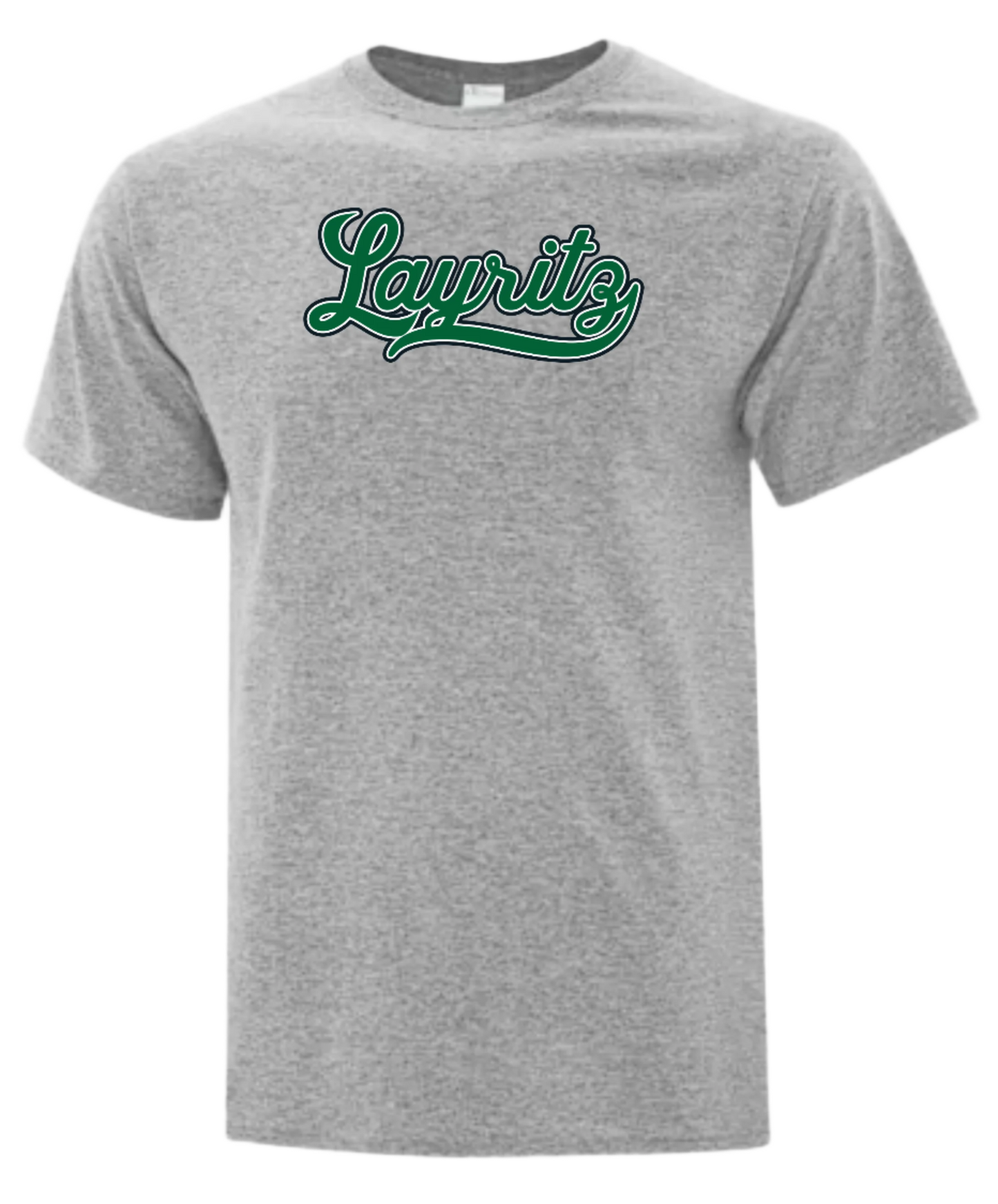 Layritz Little League Unisex and Youth Cotton/Polyester Sport Grey Tshirt