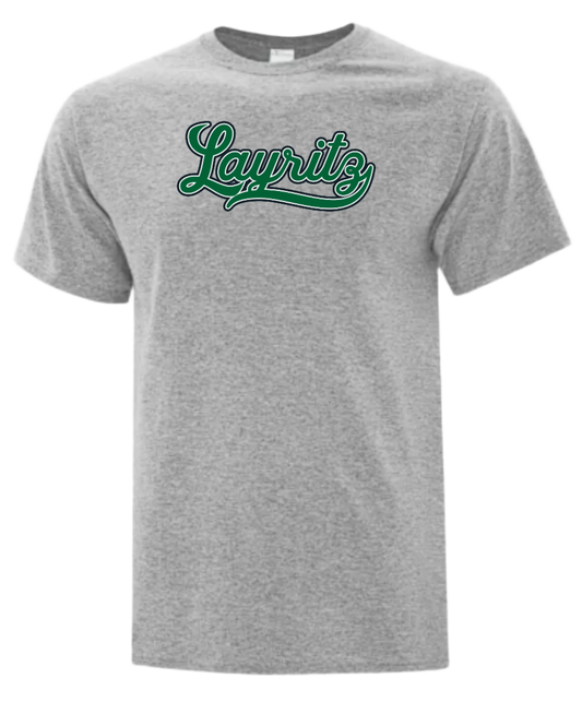 Layritz Little League Unisex and Youth Cotton/Polyester Sport Grey Tshirt
