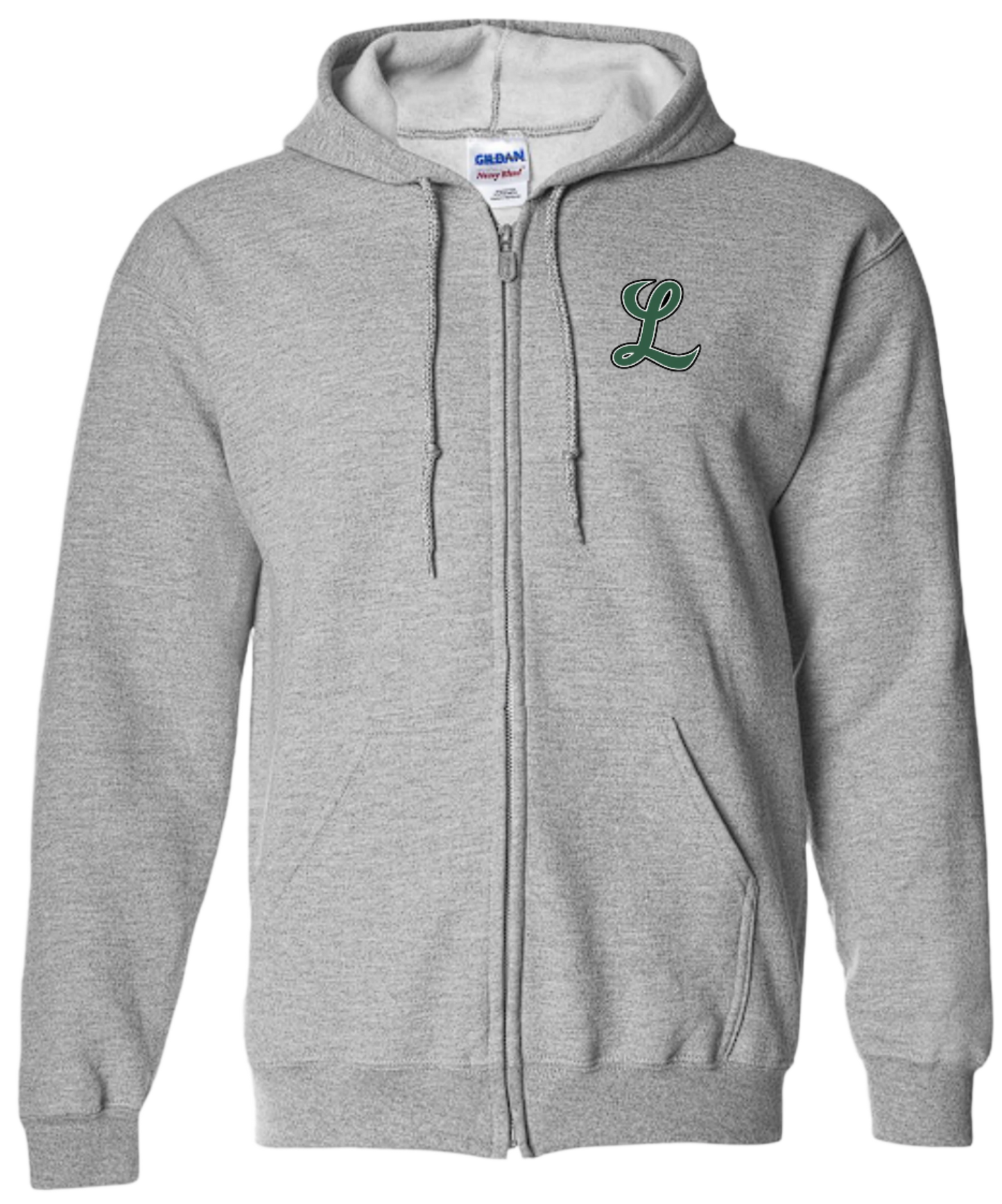 Layritz Little League Unisex and Youth Full Zip Cotton/Polyester Sport Grey Hoodies
