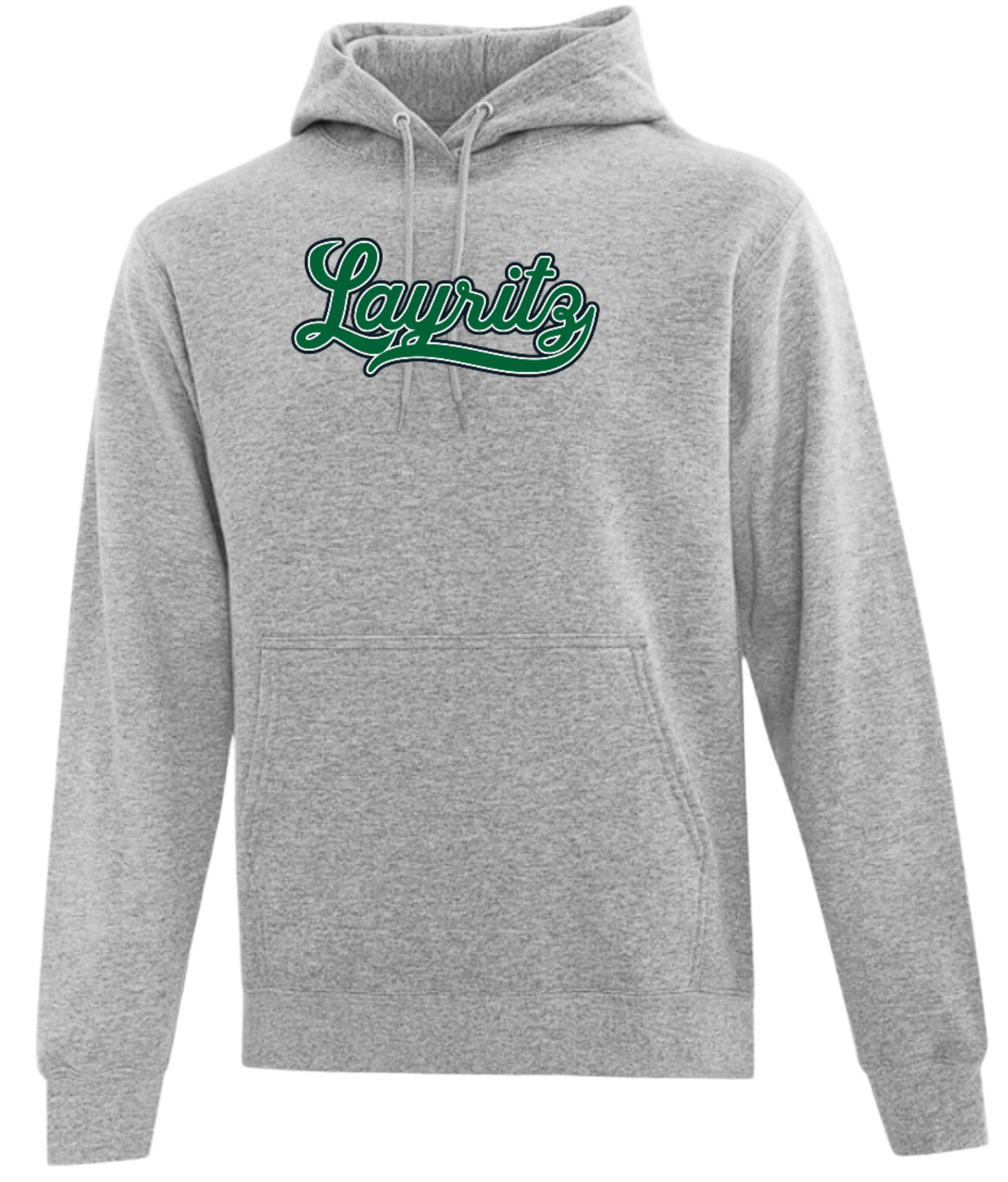 Layritz Little League Unisex and Youth Pullover Cotton/Polyester Sport Grey Hoodie
