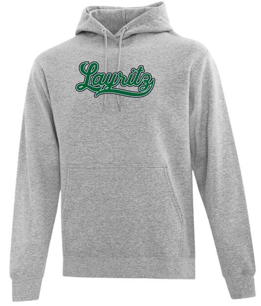 Layritz Little League Unisex and Youth Pullover Cotton/Polyester Sport Grey Hoodie