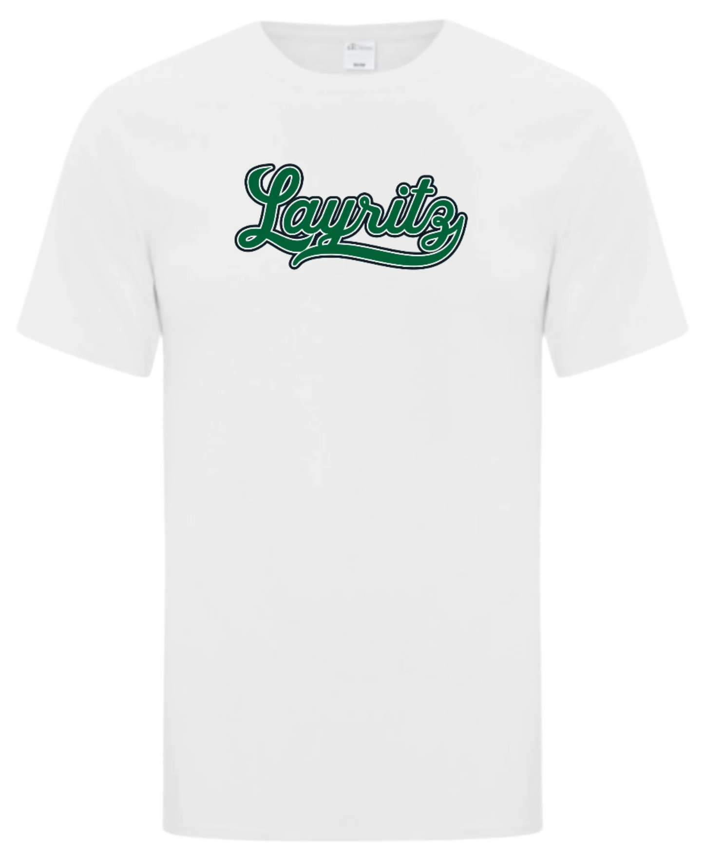 Layritz Little League Unisex and Youth Cotton White Tshirt