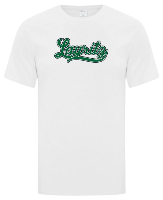 Layritz Little League Unisex and Youth Cotton White Tshirt
