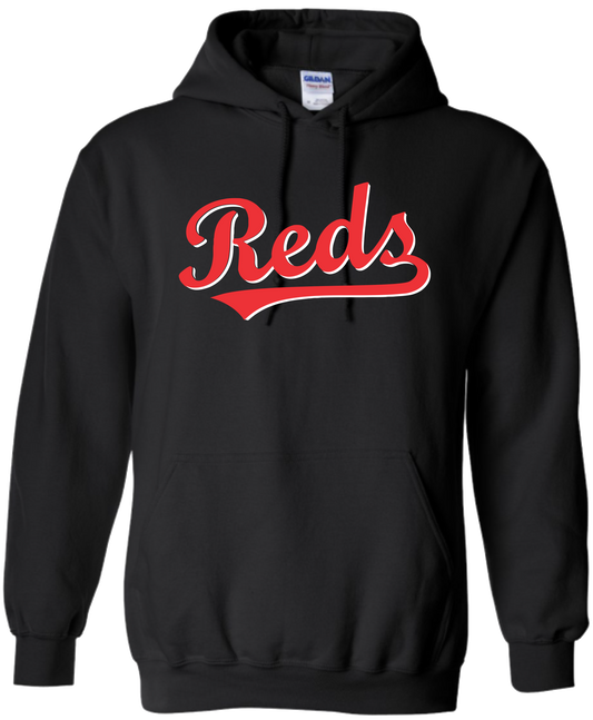 Carnarvon Reds Unisex and Youth Pullover Cotton Black Hoodie