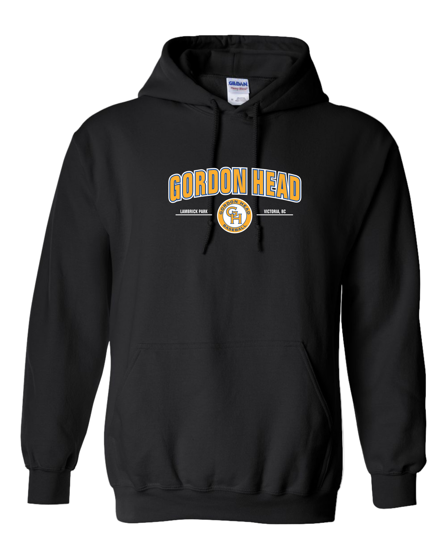 Gordon Head Baseball Unisex and Youth Pullover Cotton Black Hoodie