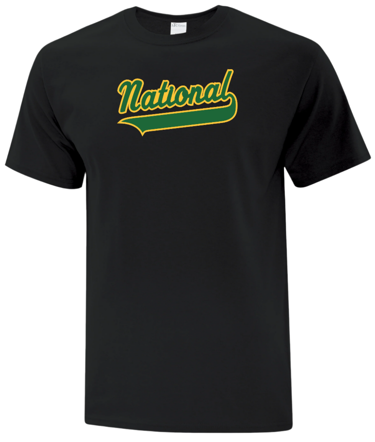 National Little League Unisex and Youth Cotton Black Tshirt