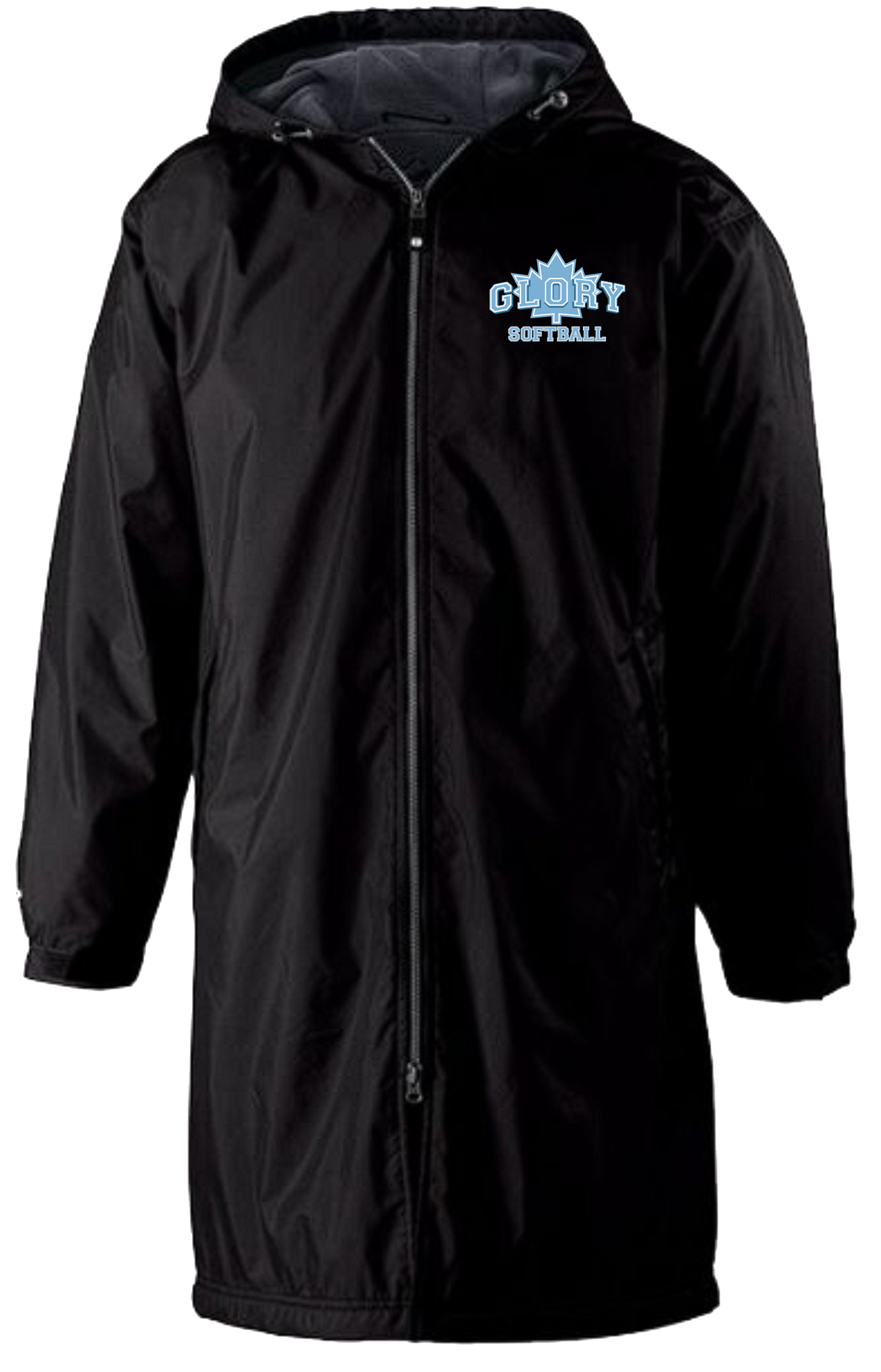 Glory Softball Unisex Holloway Conquest Full Length Full Zip Jacket