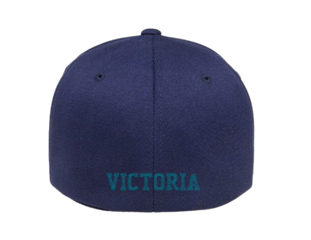 Custom Victoria Mariners Baseball Club Stretch Fit Hats