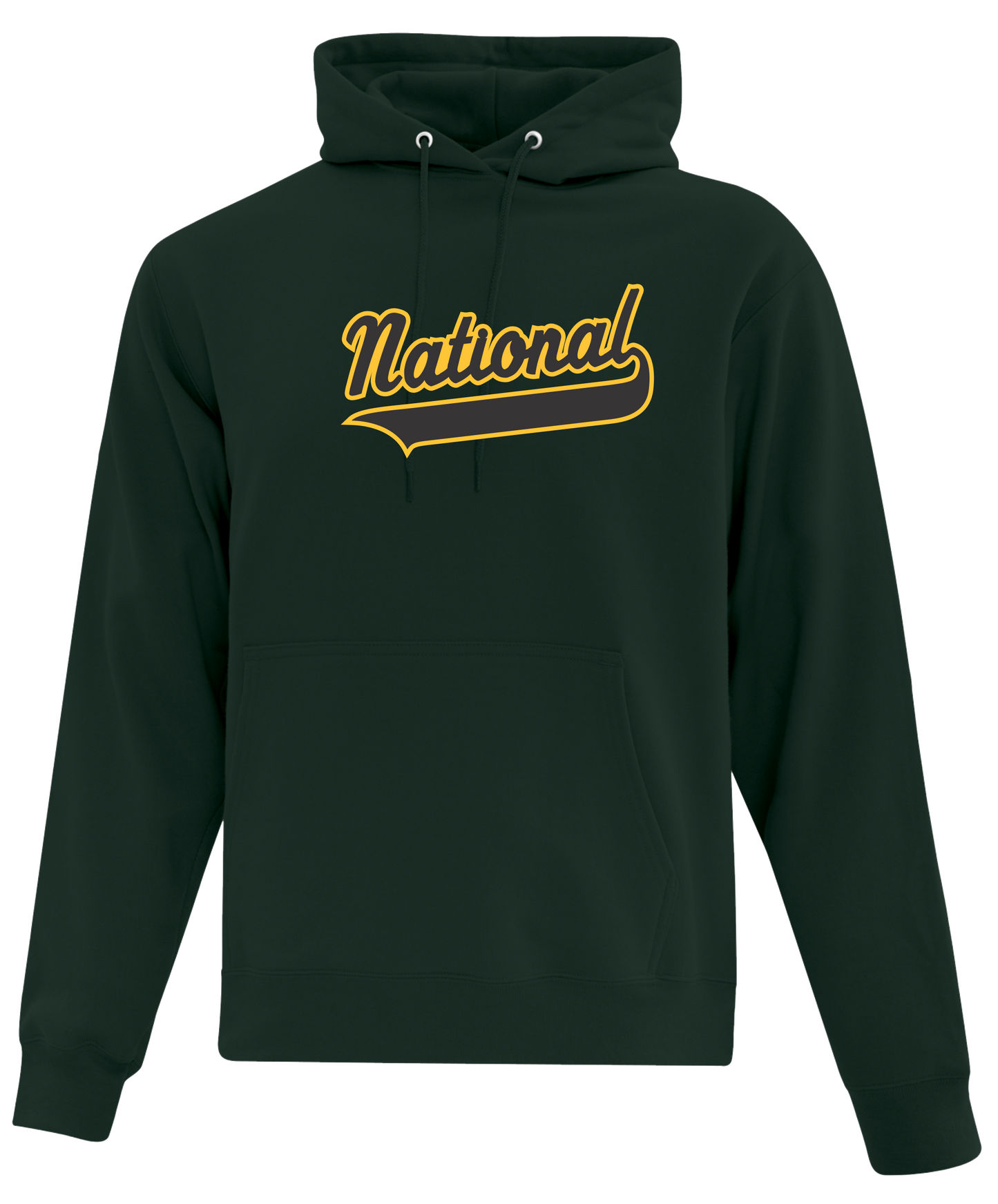 National Little League Unisex and Youth Pullover Cotton/Polyester Forest Green Hoodie