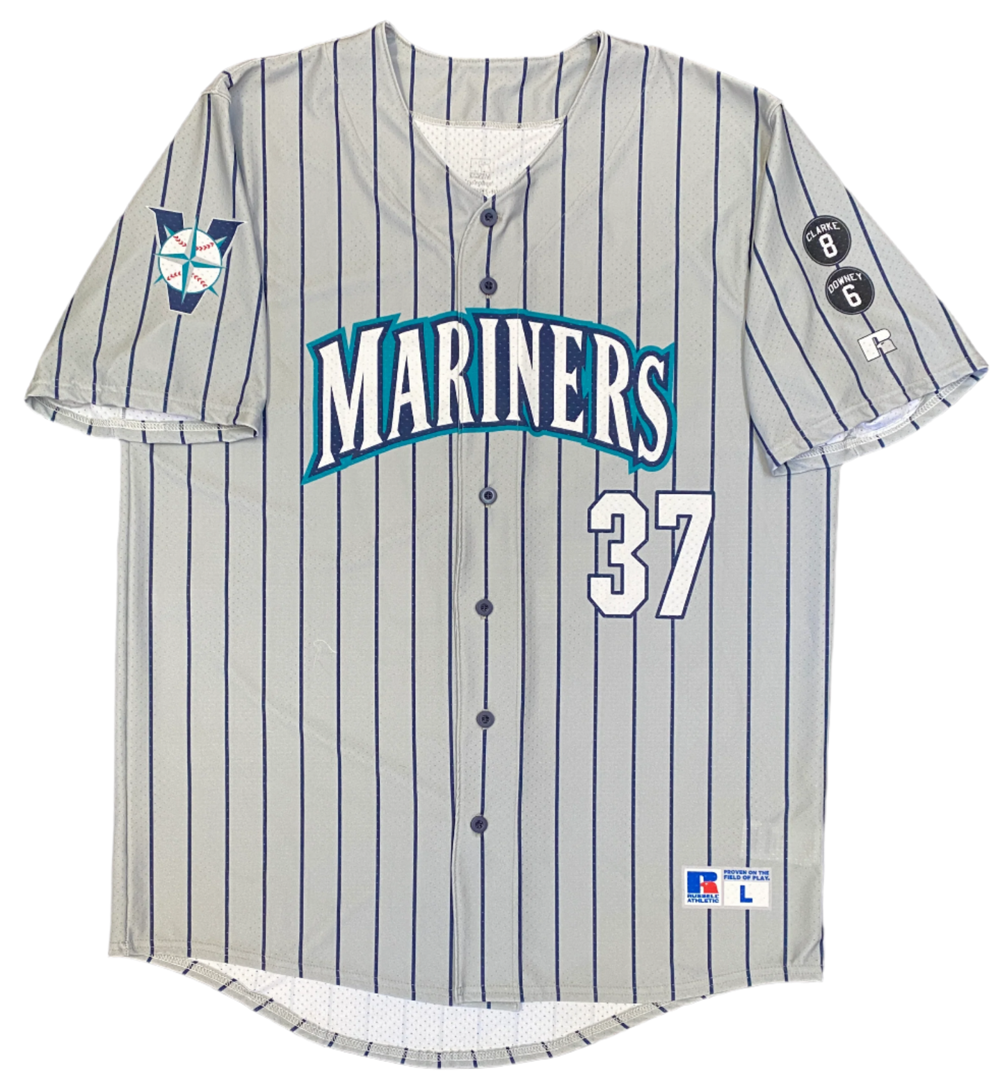 PREMIER Custom Full Button Russell Jerseys for Victoria Mariners Baseball Club