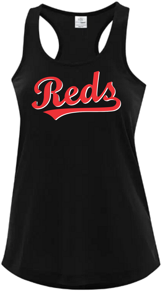 Carnarvon Reds Ladies Black Tank Top