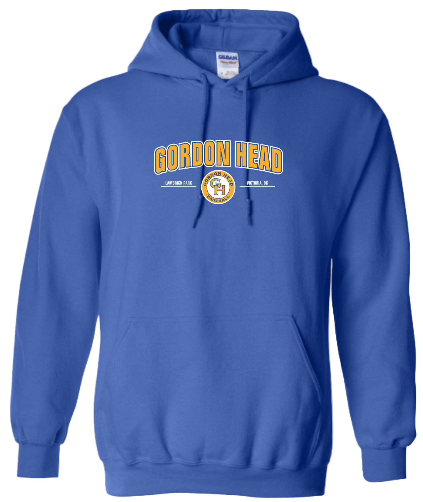 Gordon Head Baseball Unisex and Youth Pullover Cotton Royal Blue Hoodie