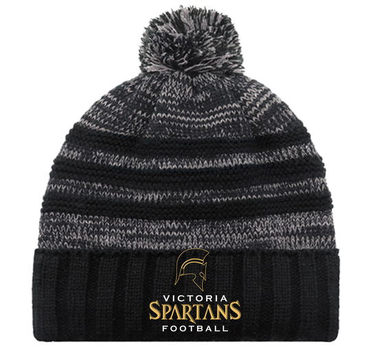 Victoria Spartans Football Stiped PomPom Toques