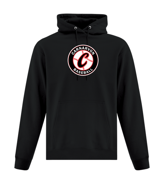 Carnarvon Baseball Unisex and Youth Pullover Black Cotton Hoodie