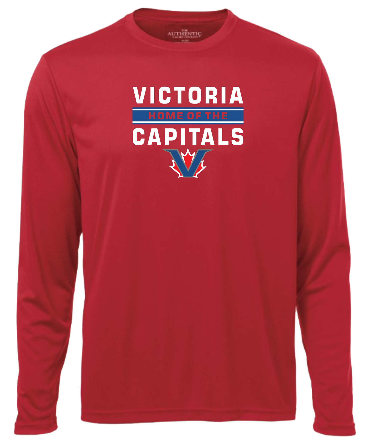 Victoria Capitals North Baseball Unisex and Youth Long Sleeve DriFit Tshirt
