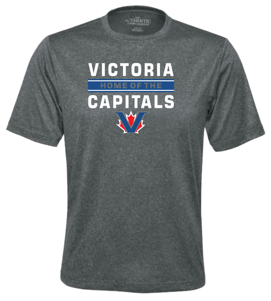 Victoria Capitals North Baseball Unisex Heather Short Sleeve DriFit Tshirt