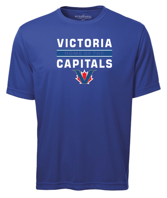 Victoria Capitals North Baseball Unisex and Youth Short Sleeve DriFit Tshirt