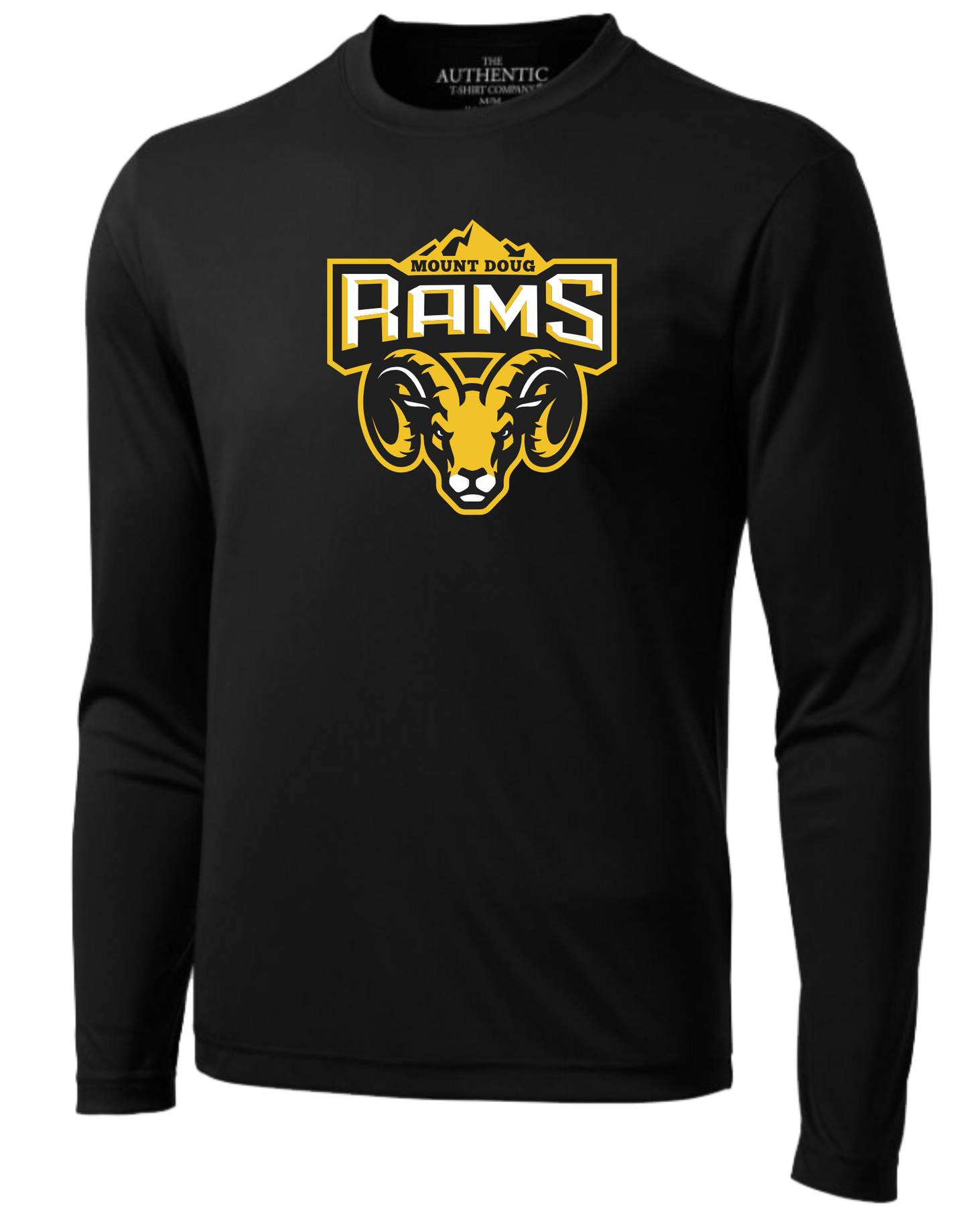 Mount Doug Rams Football Unisex and Youth Long Sleeve DriFit Tshirt