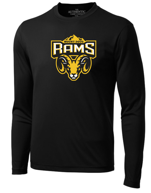 Mount Doug Rams Football Unisex and Youth Long Sleeve DriFit Tshirt