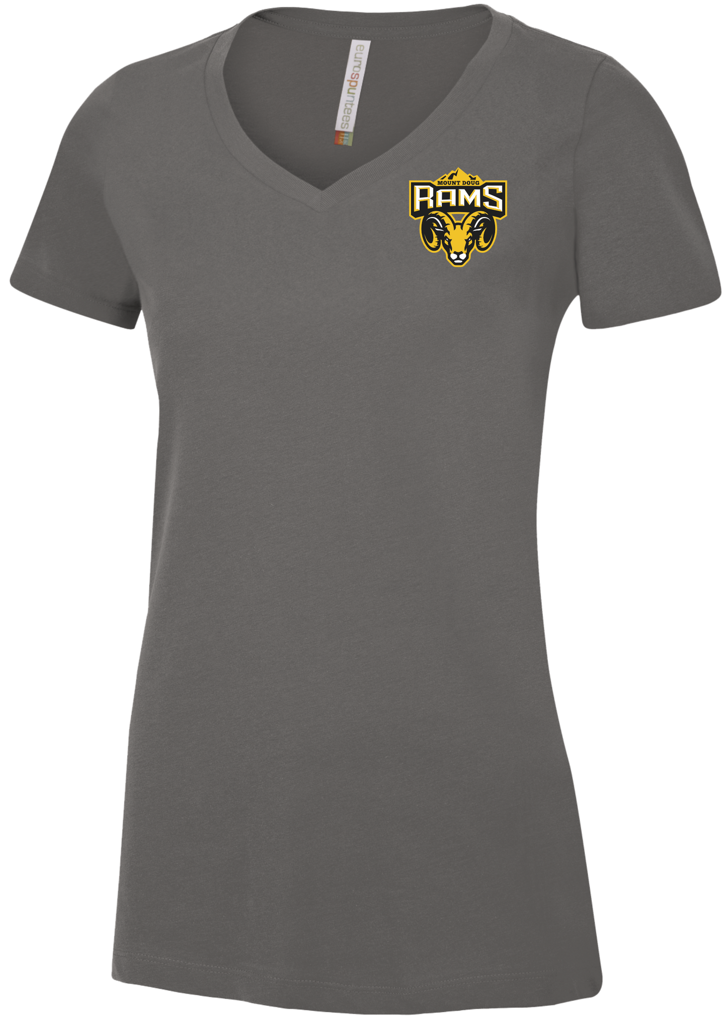 Mount Doug Rams Football Ladies VNeck Tshirt
