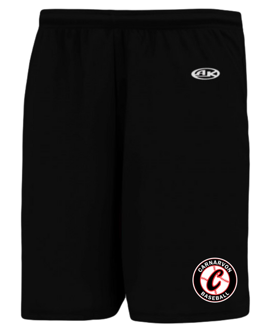 Carnarvon Baseball Unisex and Youth Pocketed Athletic Shorts