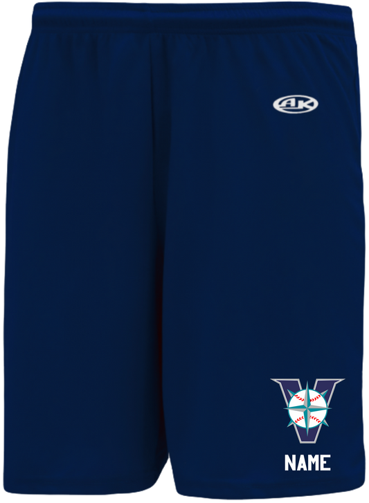 2024 Victoria Mariners Baseball Club Unisex and Youth Pocketed Athletic Shorts