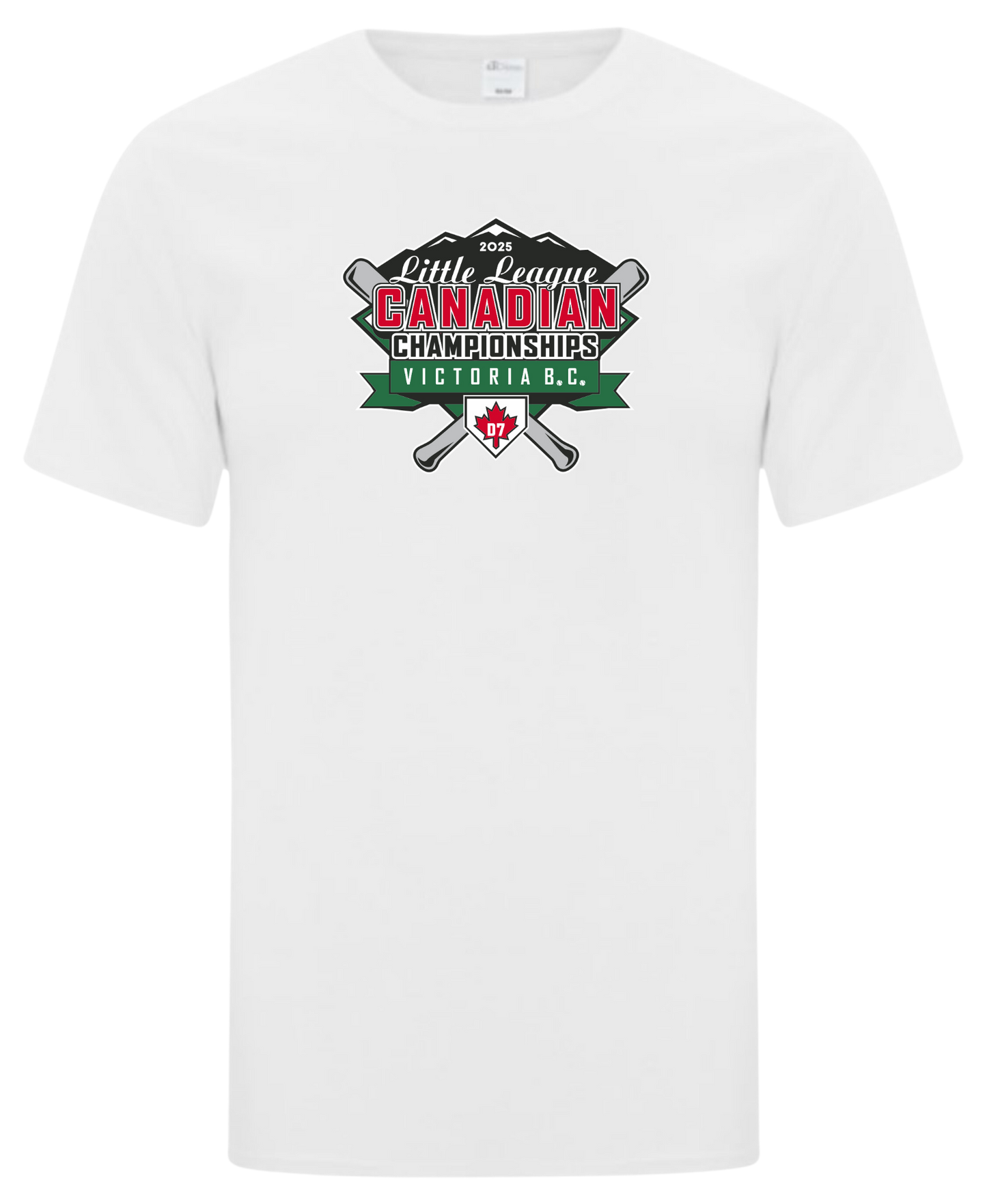 2025 Canadian Championships Unisex and Youth Cotton White Tshirt