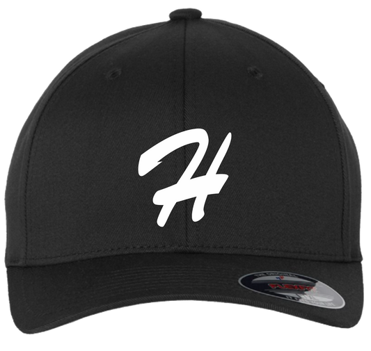 Hampton Little League Black Flex Fit Hats