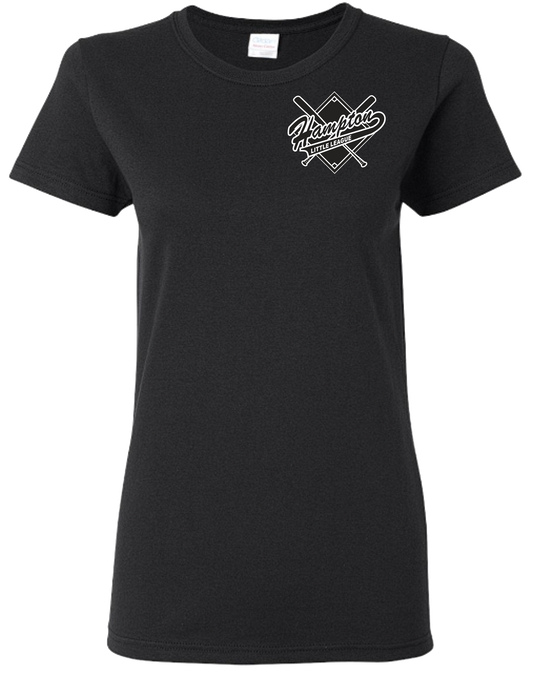 Hampton Little League Ladies Black Tshirt