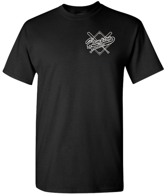 Hampton Little League Baseball Unisex and Youth Cotton Black Tshirts