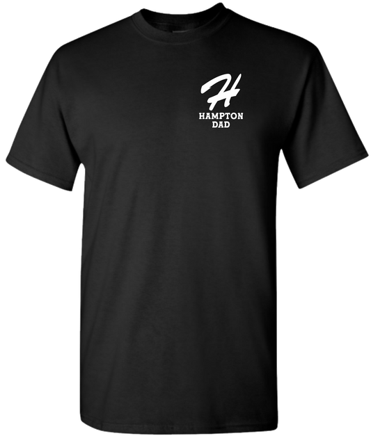 Hampton Little League Unisex Black Cotton Hampton DAD Tshirts
