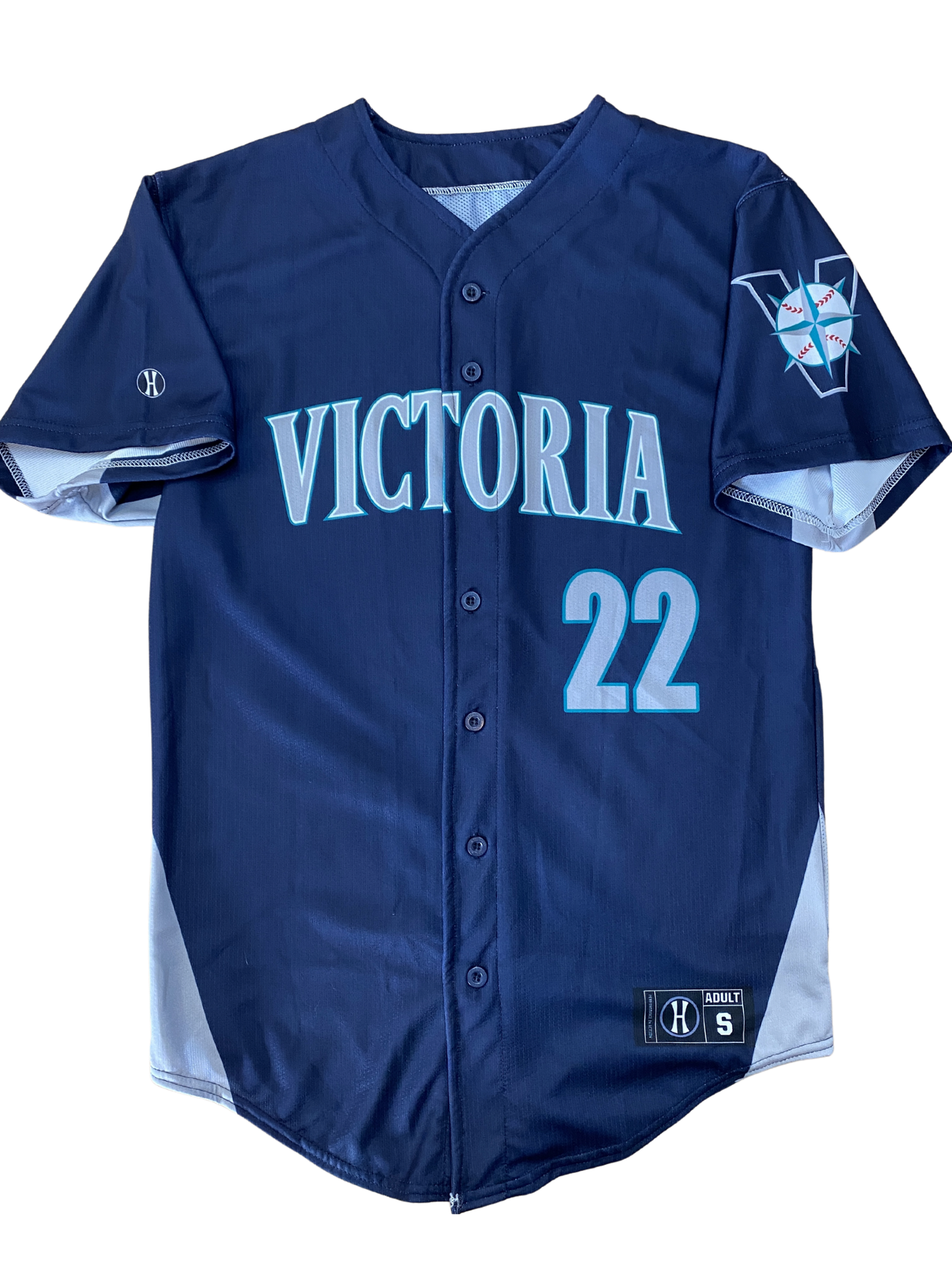 2024 BANTAM Custom Full Button Russell Jerseys for Victoria Mariners Baseball Club