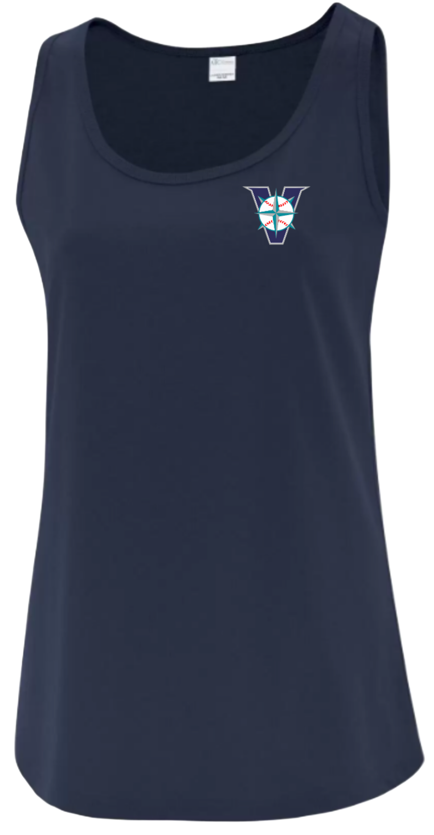 Victoria Mariners Baseball Club Ladies Navy Tank Top