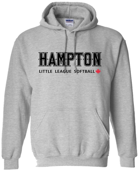 Hampton Little League Softball Youth and Unisex Pullover Cotton Hoodie