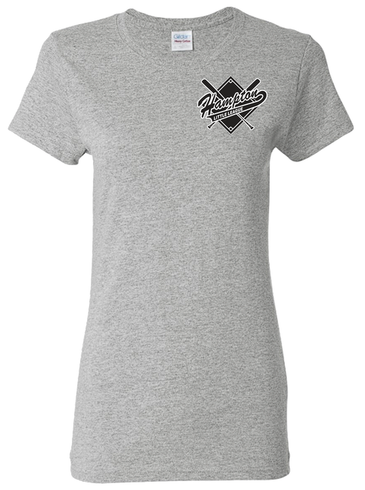 Hampton Little League Ladies Sport Grey Tshirt