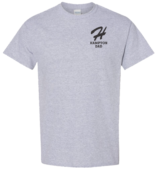 Hampton Little League Unisex Sport Grey Cotton Hampton DAD Tshirts