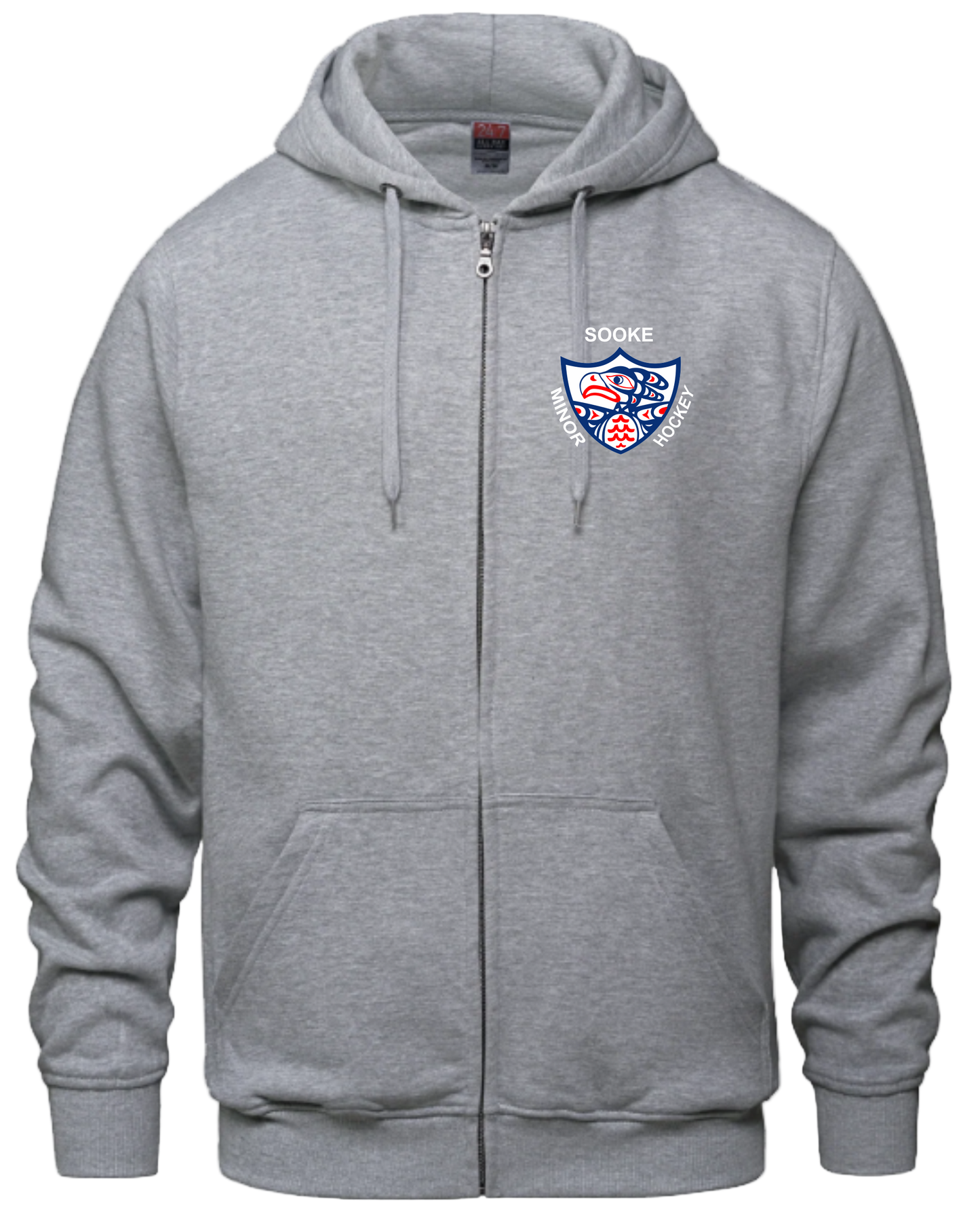 Sooke District Minor Hockey Association Unisex and Youth Full Zip Cotton Hoodies