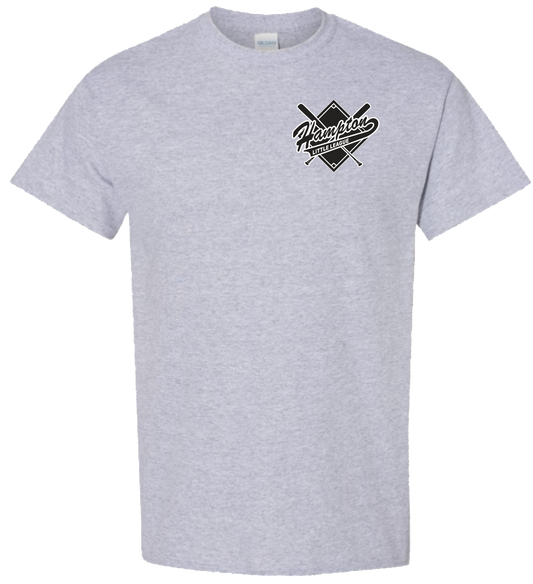 Hampton Little League Baseball Unisex and Youth Cotton Sport Grey Tshirts