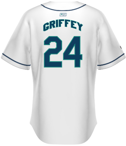 Custom Full Button Holloway White Jerseys for Victoria Mariners Baseball Club