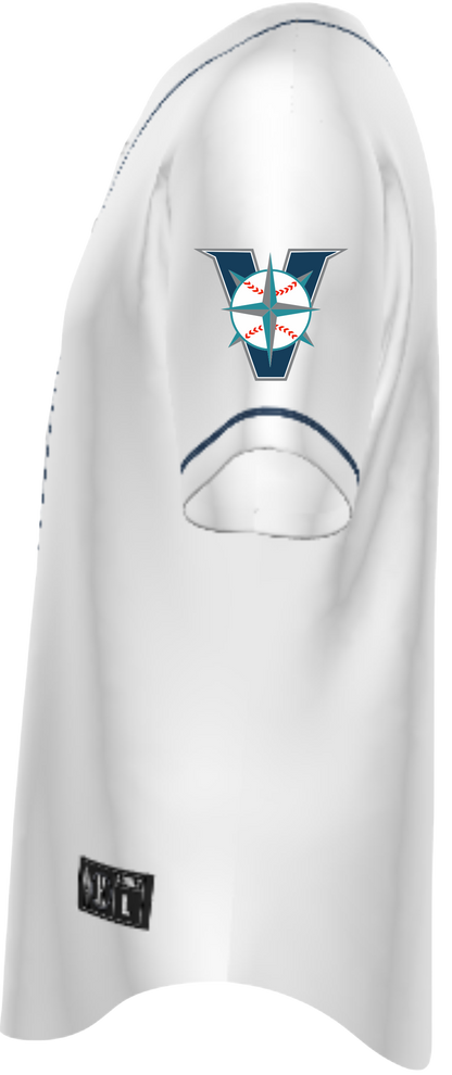Custom Full Button Holloway White Jerseys for Victoria Mariners Baseball Club
