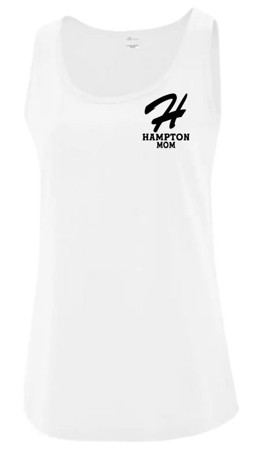 Hampton Little League Ladies White Hampton MOM Tank Top