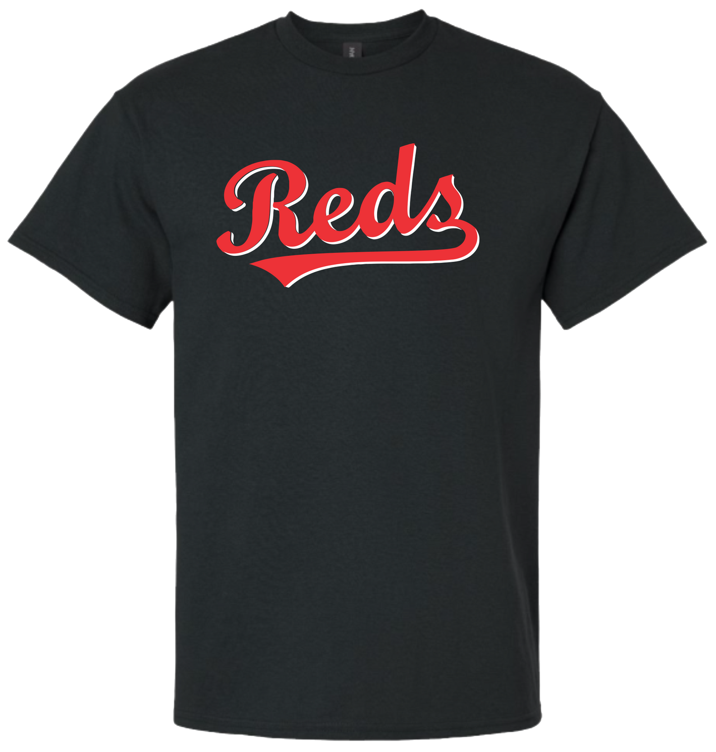 Carnarvon Reds Unisex and Youth Cotton Black Tshirt