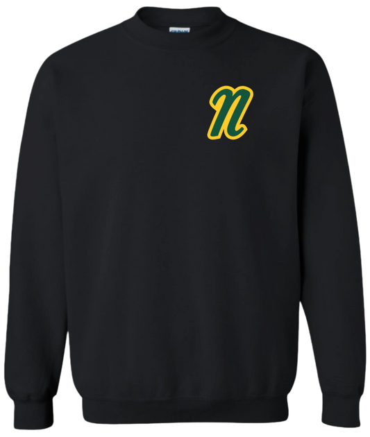 National Little League Unisex and Youth Black Cotton/Polyester Crewneck Sweatshirt